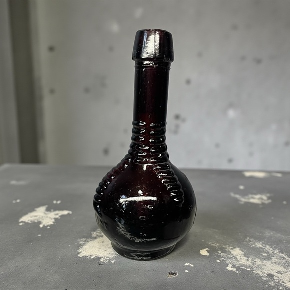 Vintage Other - Vintage Purple Miniature Glass Bottle Ball & Claw Bitters 3.25"
